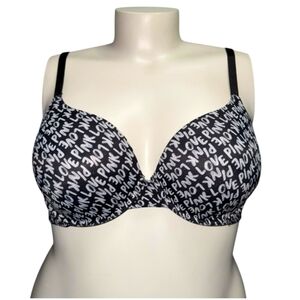 PINK Lightly Lined Adjustable Patterned Strap Bra - 40C